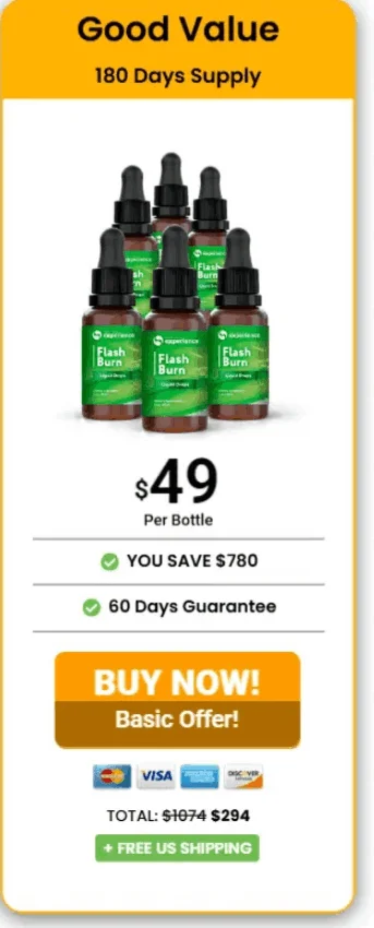 Flash Burn 6 Bottle Package - Best Value