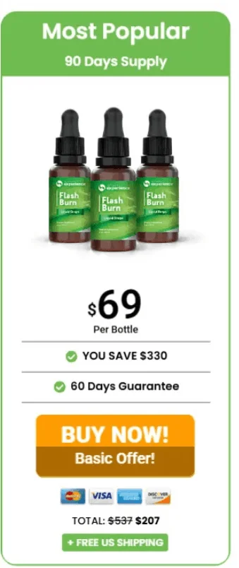 Flash Burn Bottle Packages - Order Online